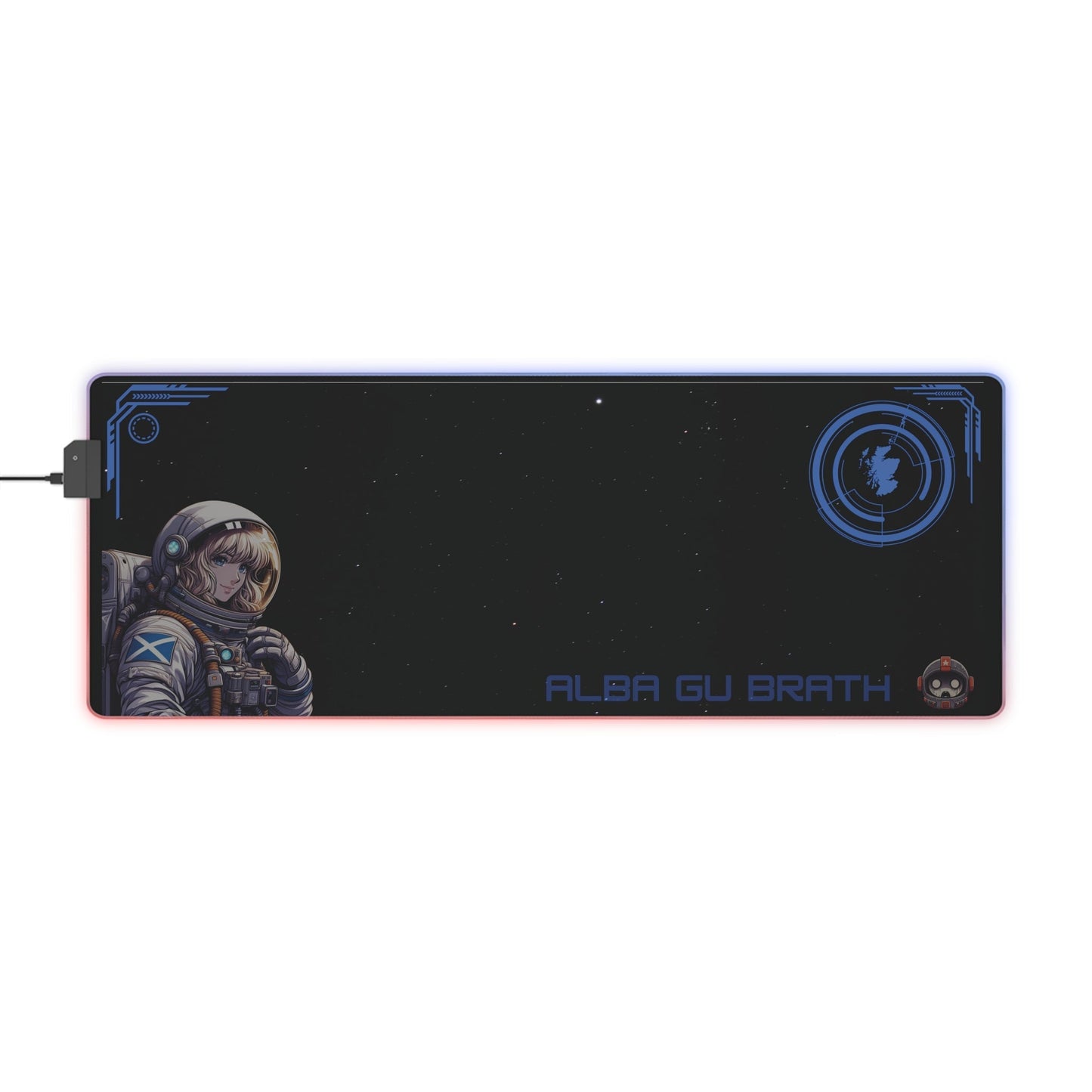 Female astronaut Space Gaming Mouse Pad