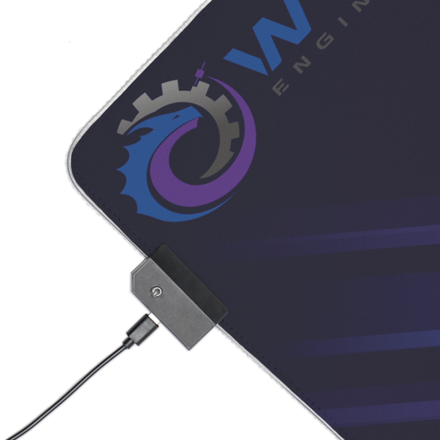 Retrowave Wyrm Engineering gaming mouse mat