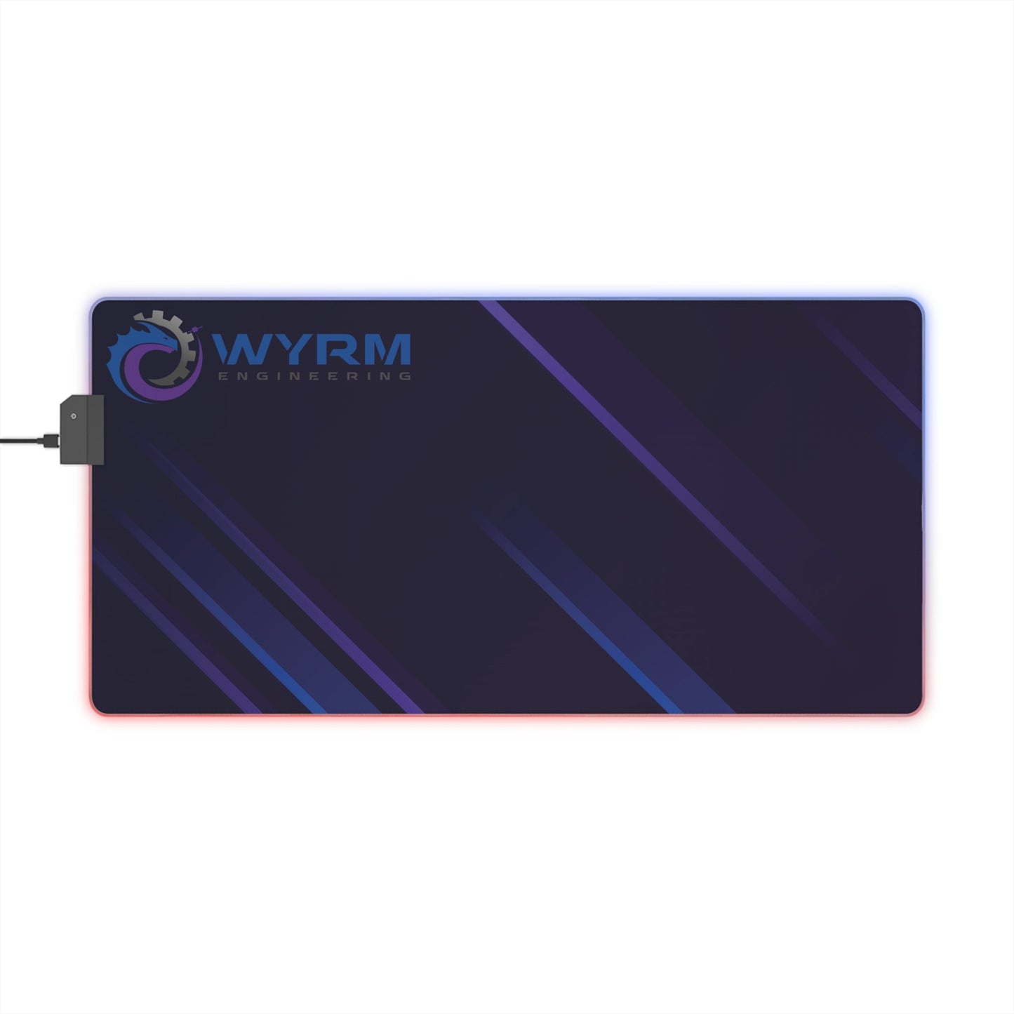 Retrowave Wyrm Engineering gaming mouse mat