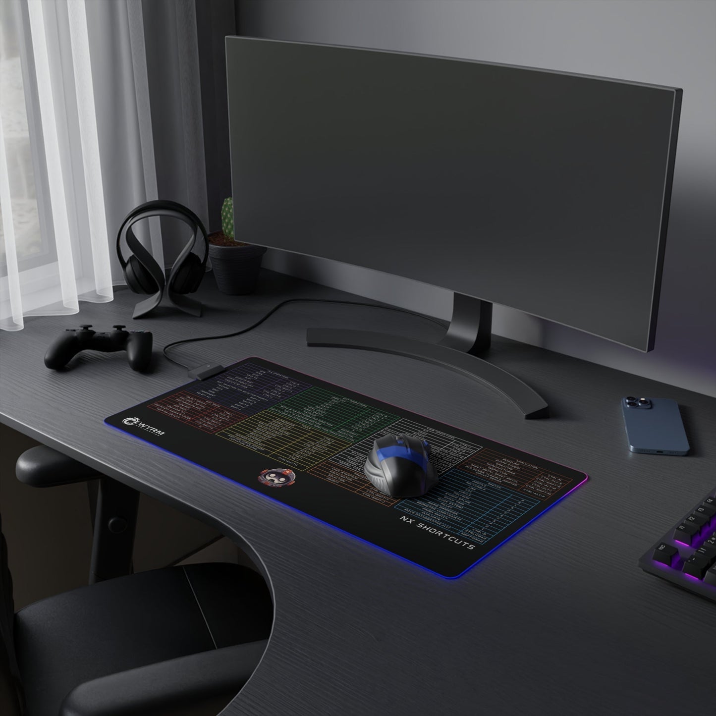 NX keyboard shortcuts Mouse Pad - gaming mouse pad