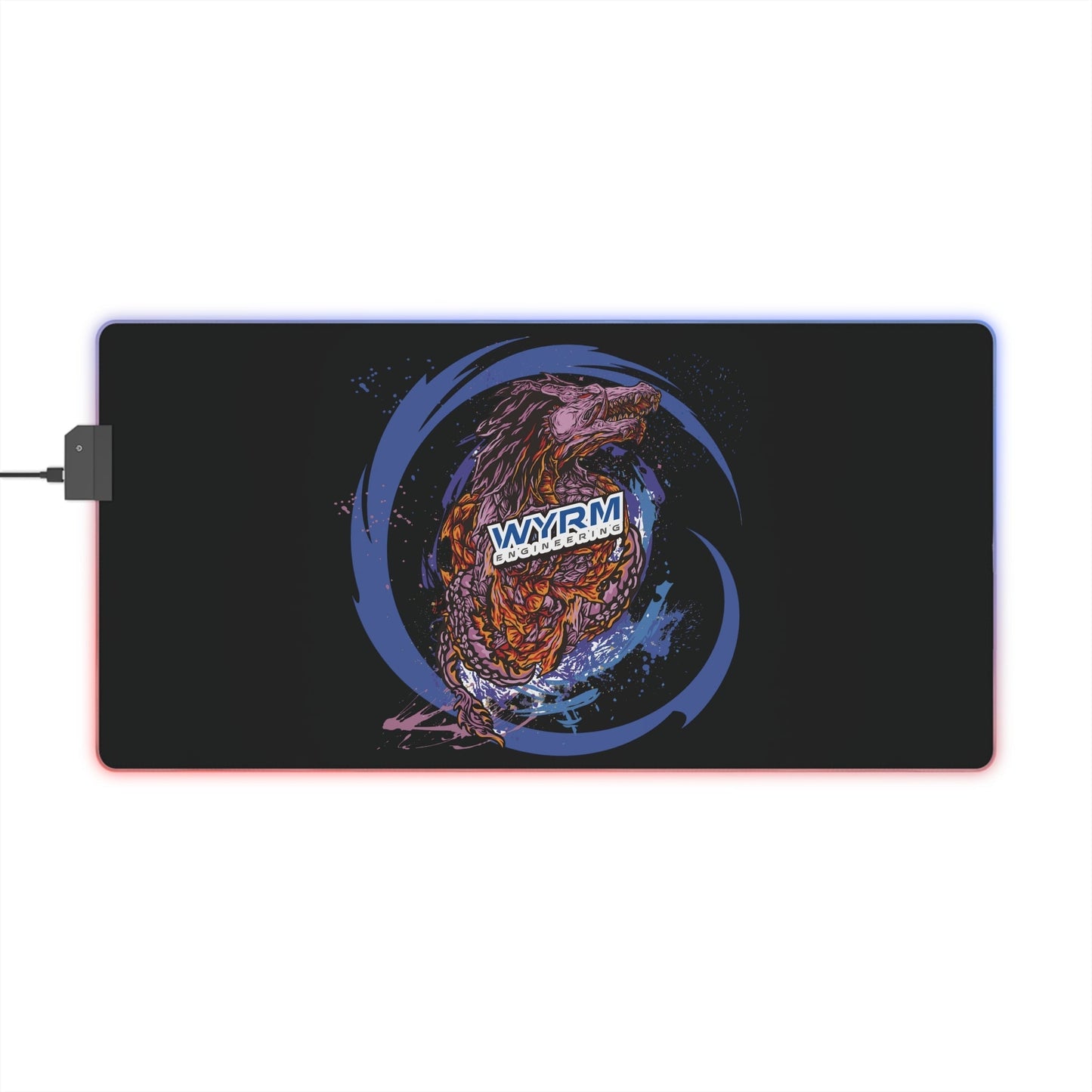 Wyrm Engineering Space Anime Gaming Mouse Pad - Premium LED Mouse Pad