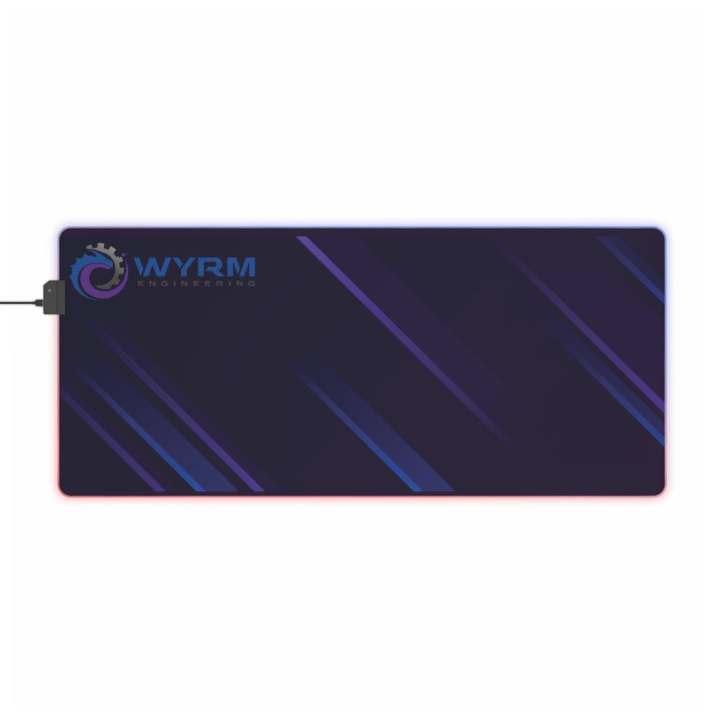 Retrowave Wyrm Engineering gaming mouse mat