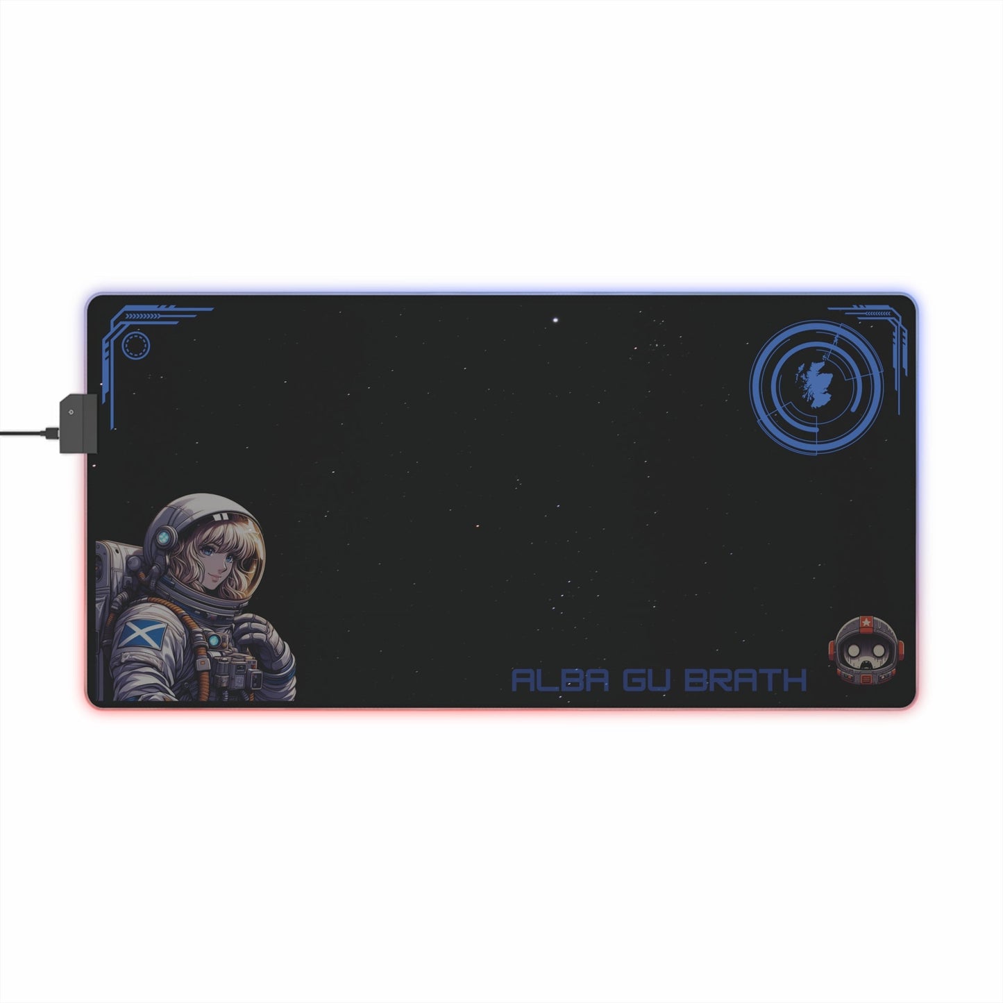 Female astronaut Space Gaming Mouse Pad