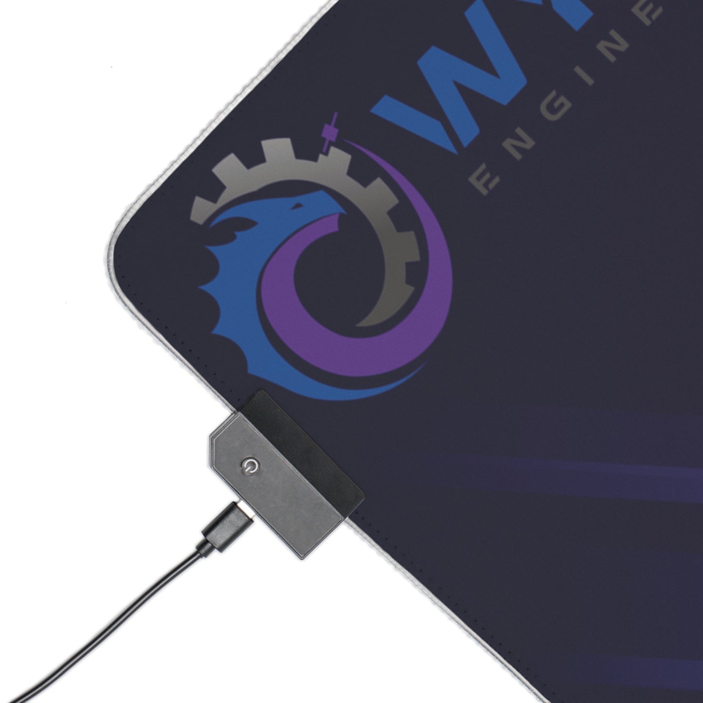 Retrowave Wyrm Engineering gaming mouse mat