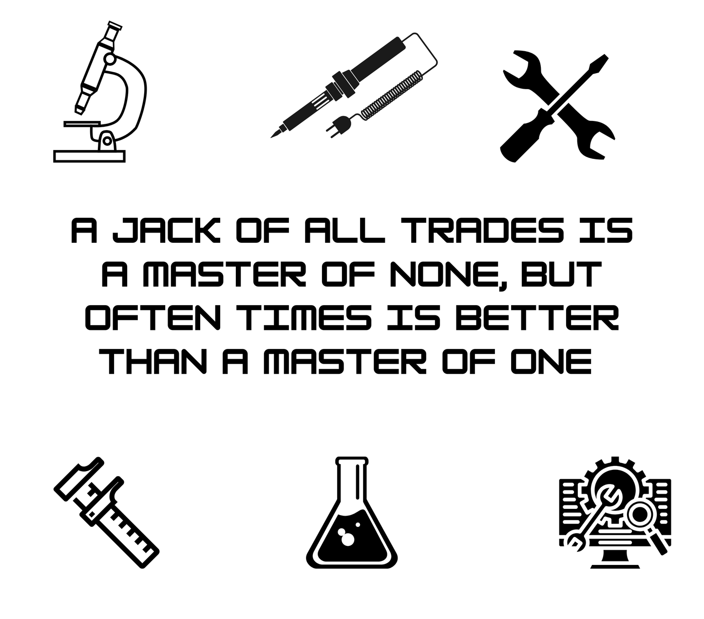 "Jack of All Trades" Engineer Water Bottle