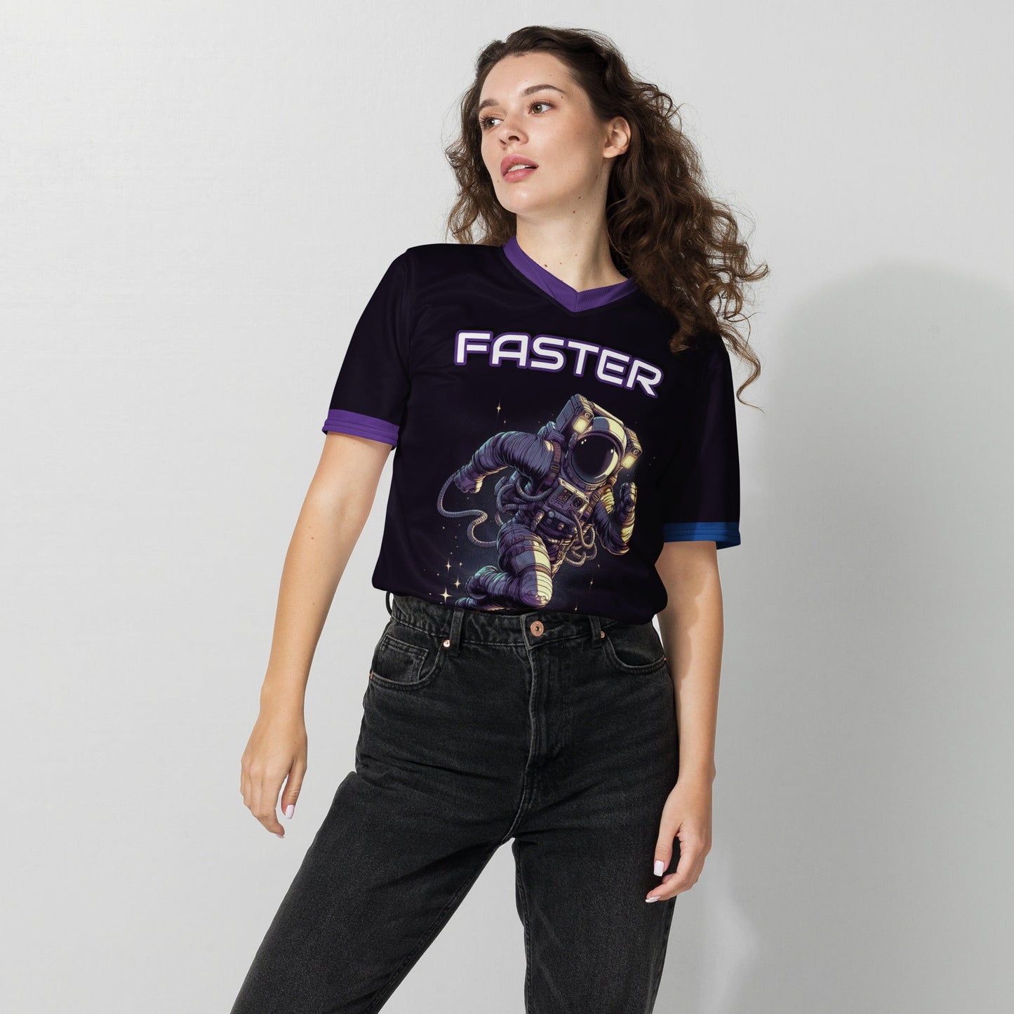 Astronaut running t-shirt female