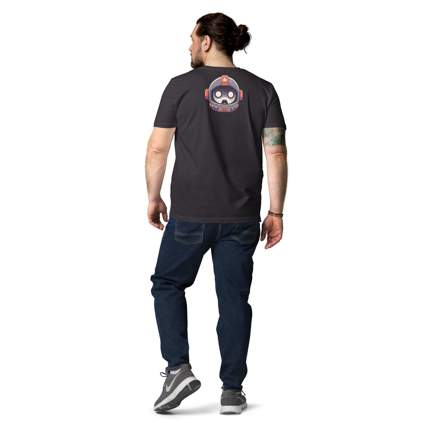 "I Was Born A Genius But Education Ruined Me" t-shirt male rear