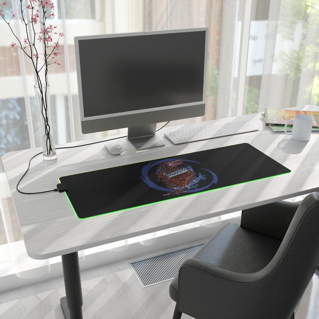 Level Up Your Gaming Setup: Wyrm Engineering's Anime Space Gaming Mousepads with Programmable LEDs