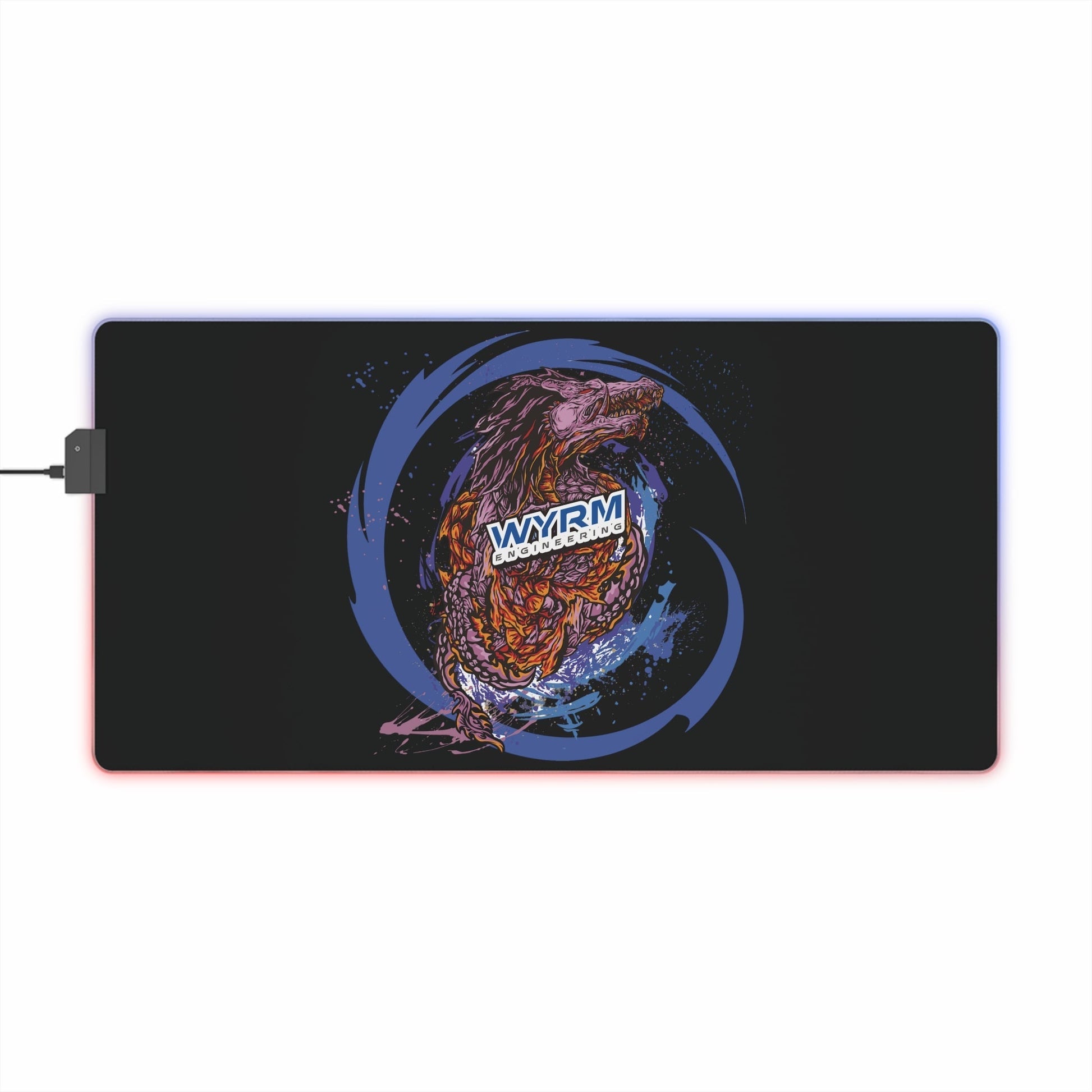 Wyrm Engineering Space Anime Gaming Mouse Pad - Premium LED Mouse Pad