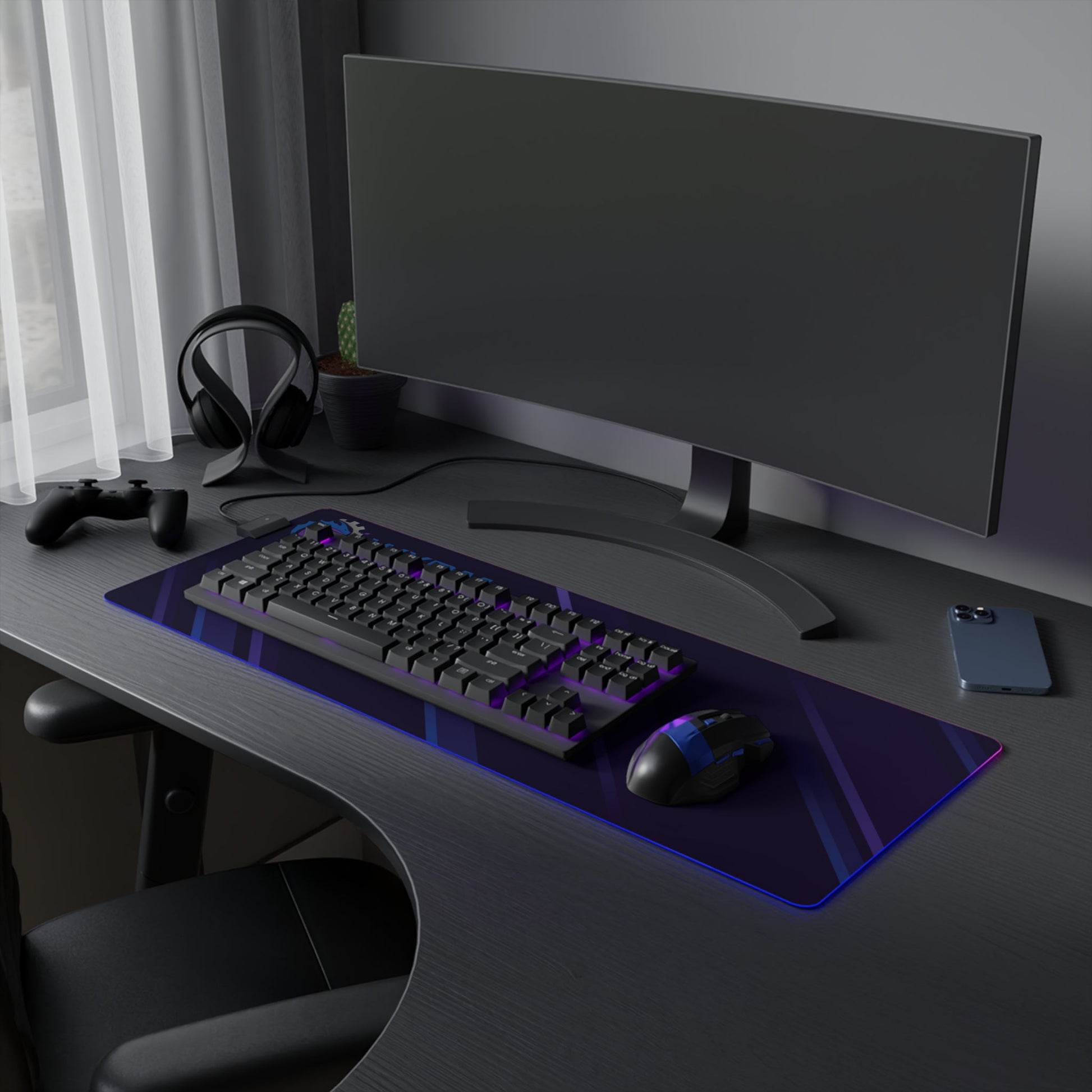 Retrowave Wyrm Engineering gaming mouse mat office 2