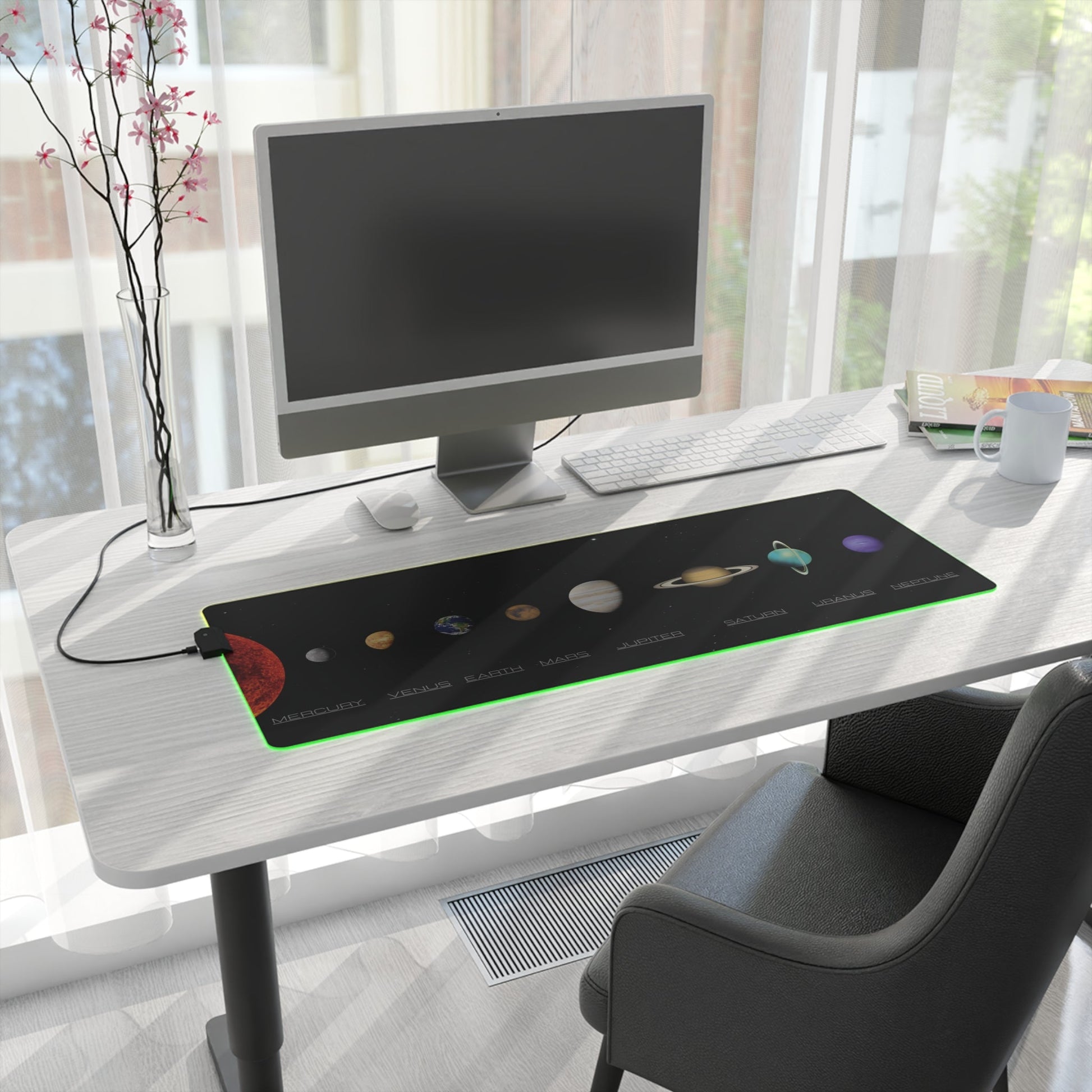 Gaming Mouse Pad - Solar System Space Design