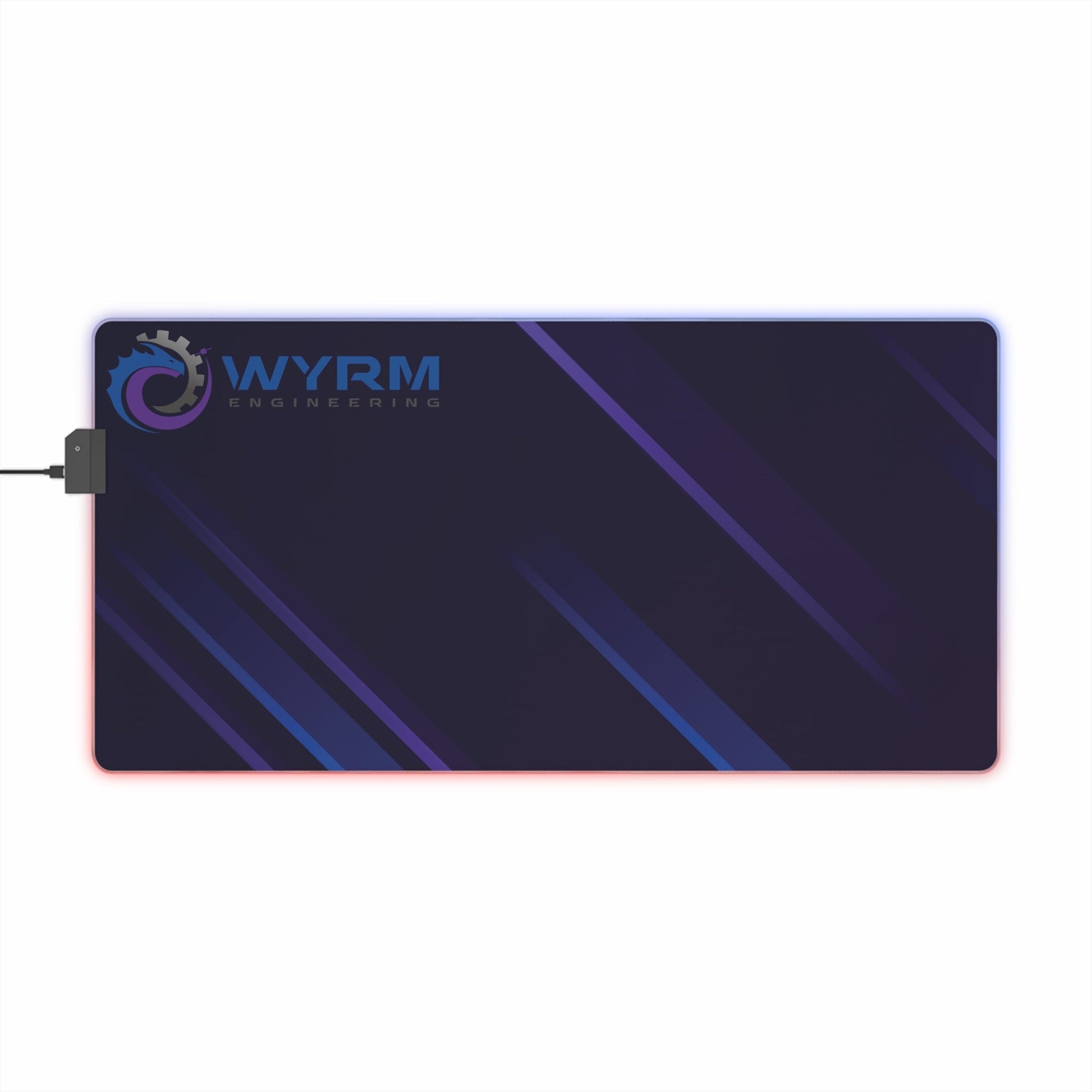 Retrowave Wyrm Engineering gaming mouse mat