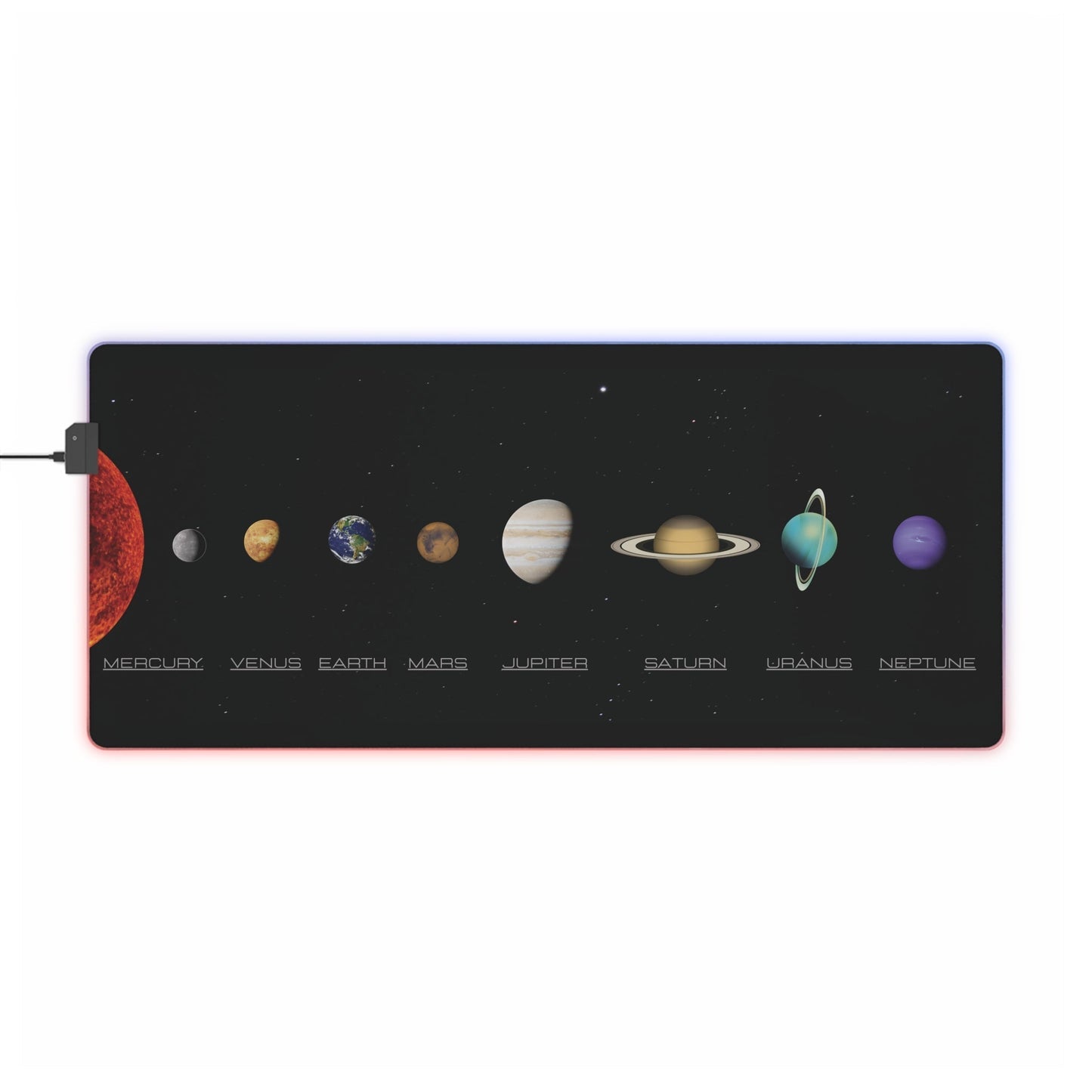Gaming Mouse Pad - Solar System Space Design