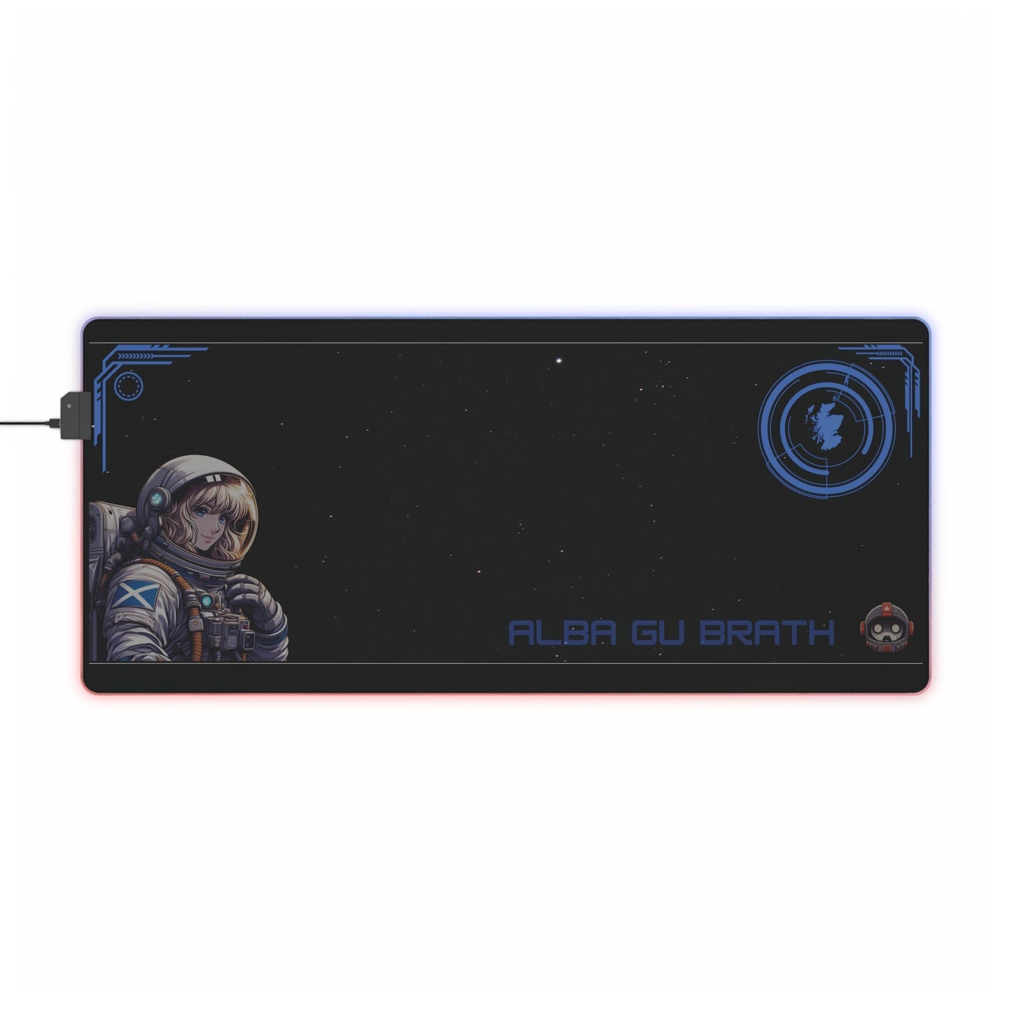 Female astronaut Space Gaming Mouse Pad