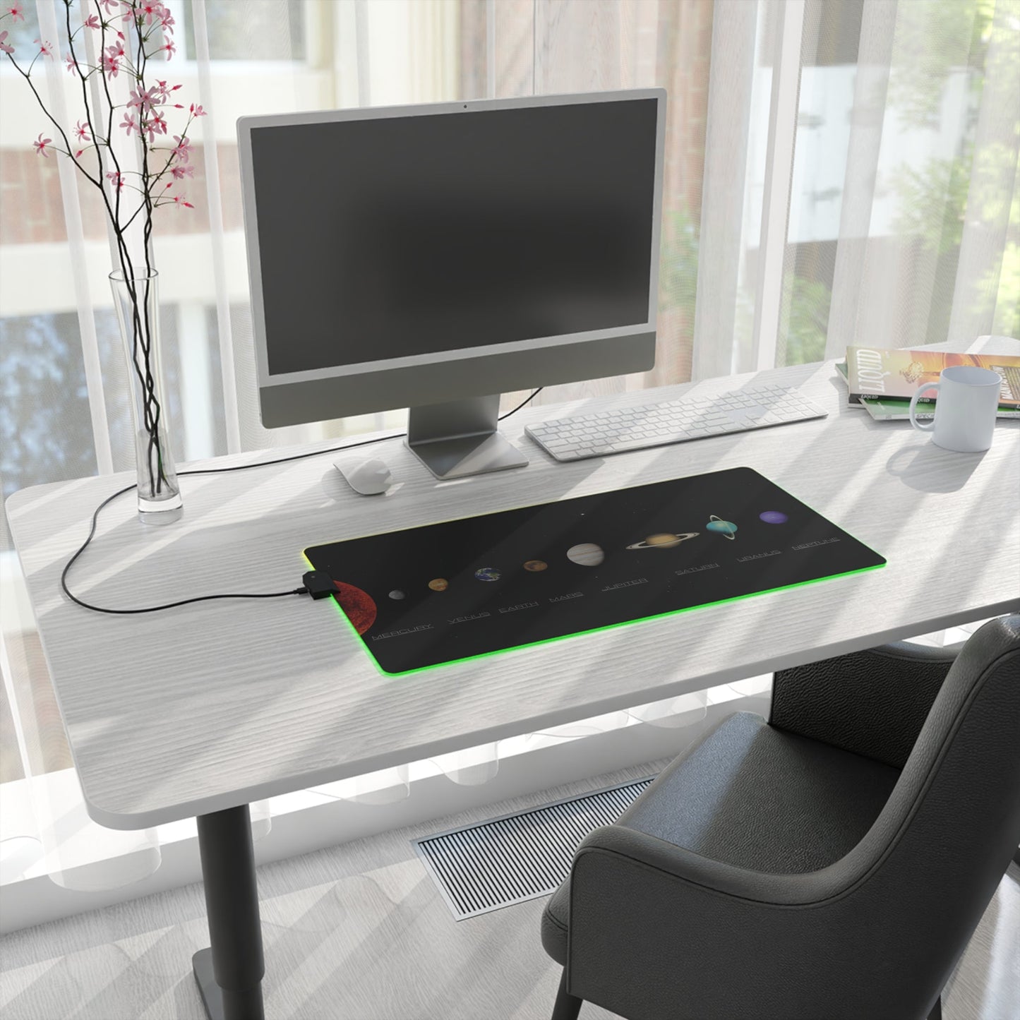Gaming Mouse Pad - Solar System Space Design