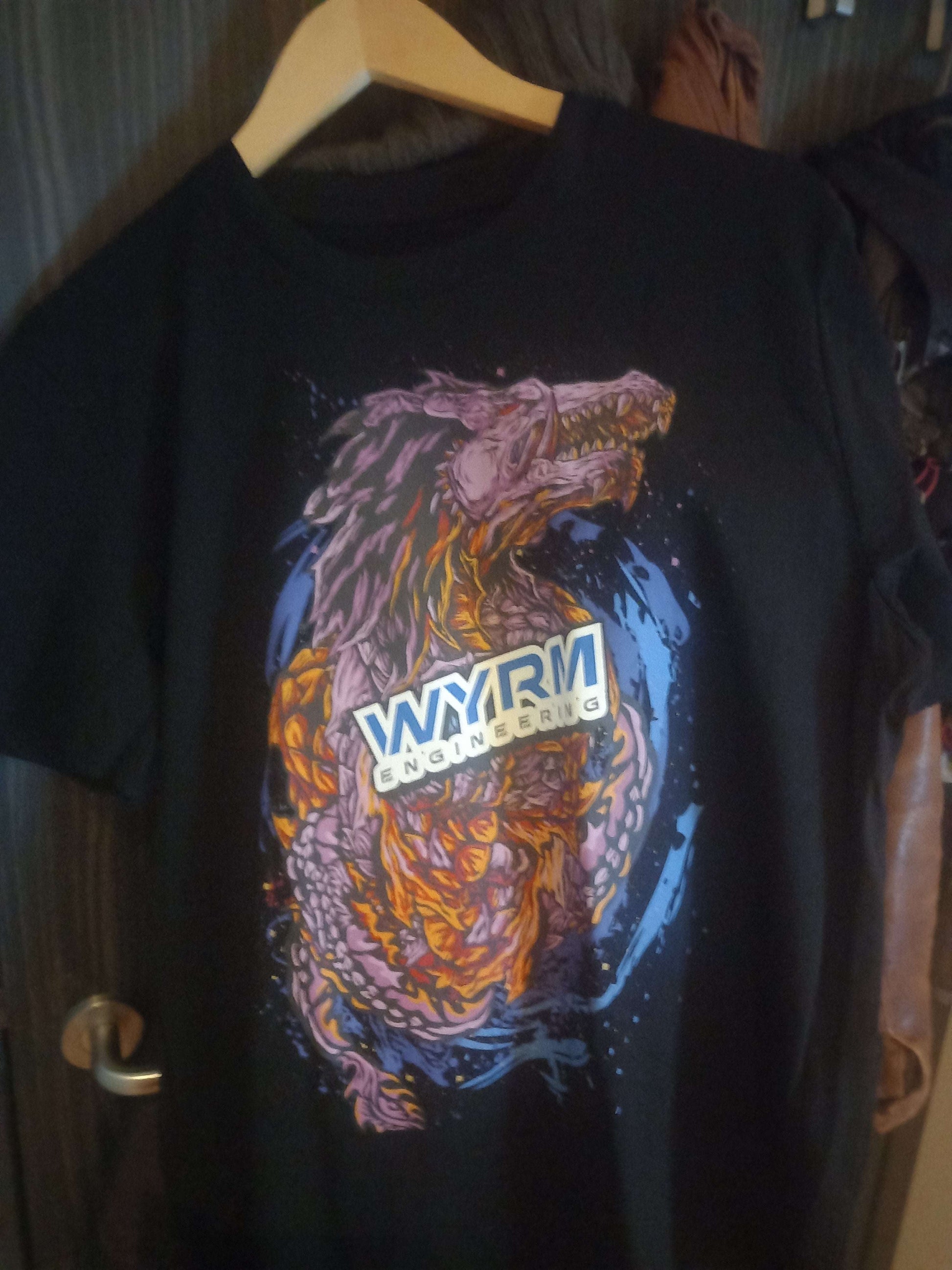 wyrm dragon t-shirt hanging