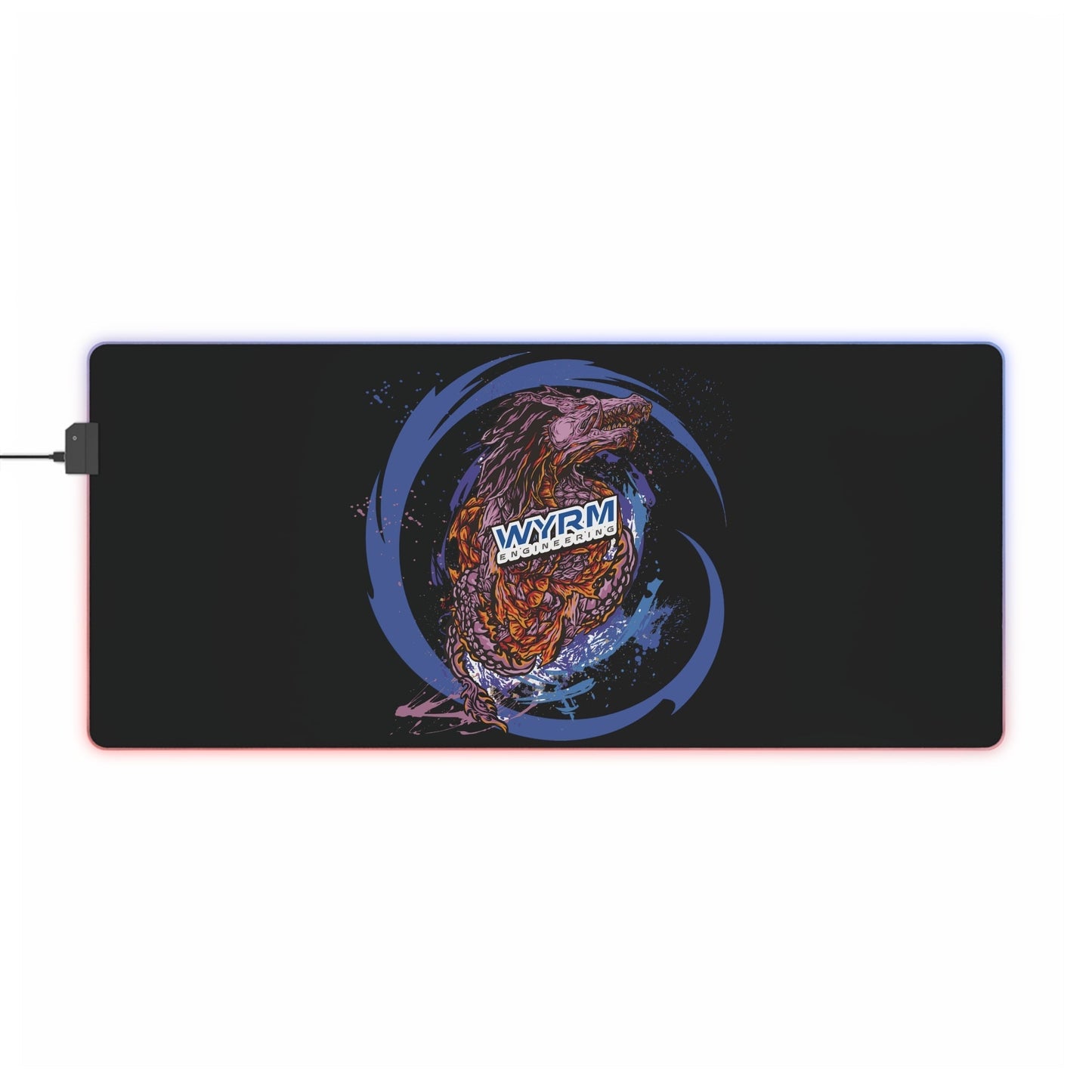 Wyrm Engineering Space Anime Gaming Mouse Pad - Premium LED Mouse Pad