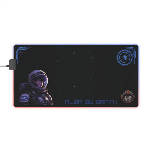 Anime astronaut Scottish gaming mouse pad