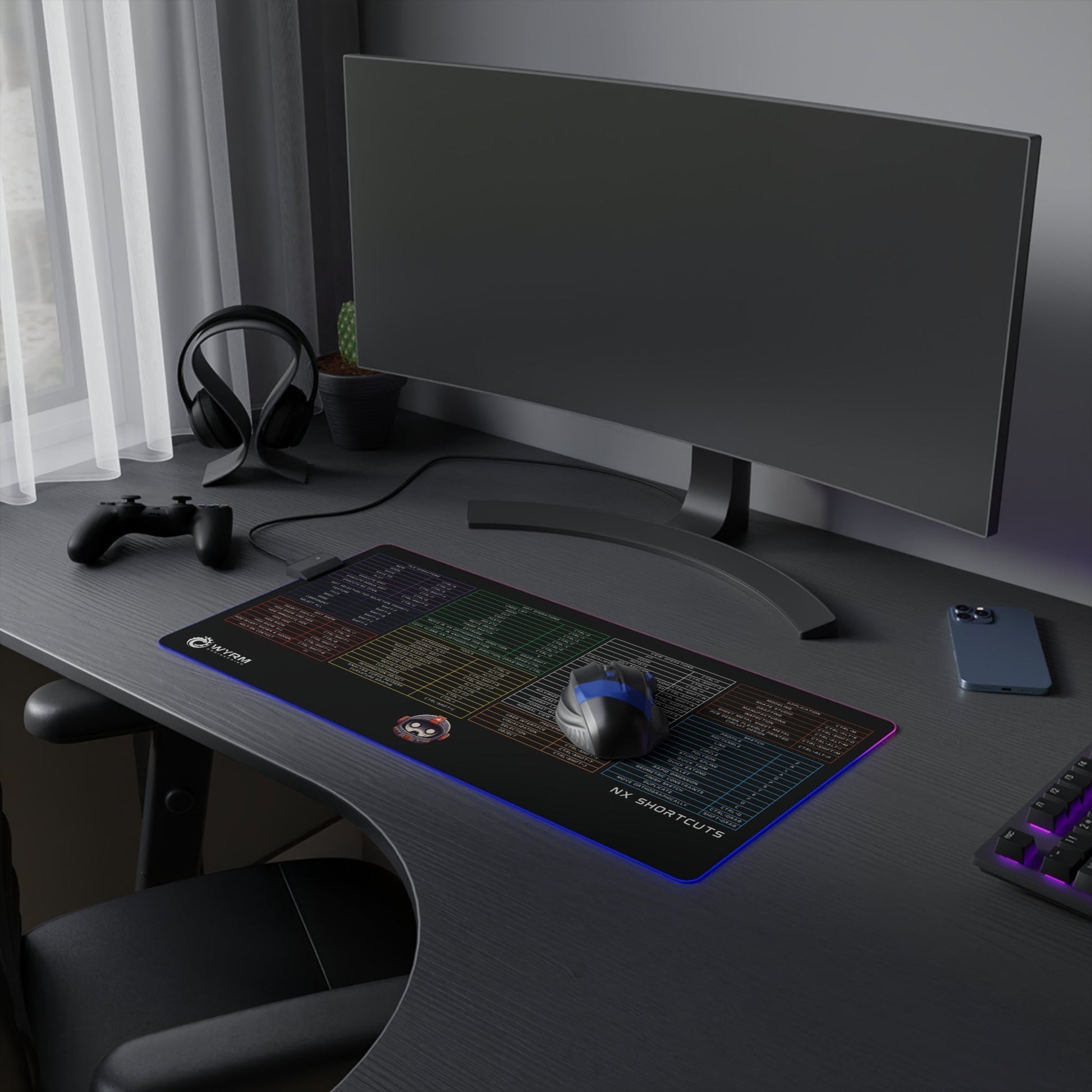 NX keyboard shortcuts Mouse Pad - gaming mouse pad