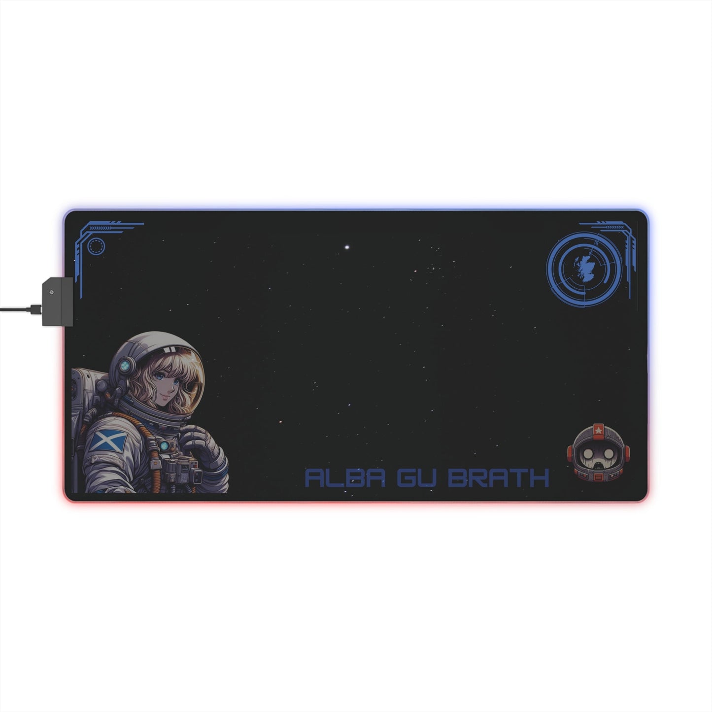 Female astronaut Space Gaming Mouse Pad