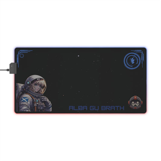 Female astronaut Space Gaming Mouse Pad
