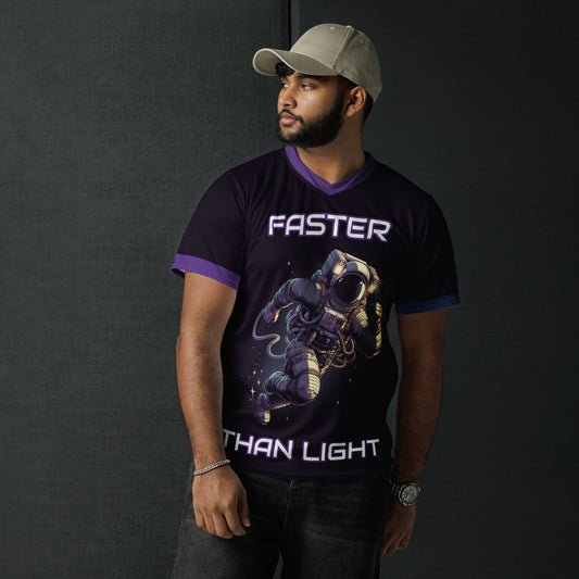 Astronaut running t-shirt male front