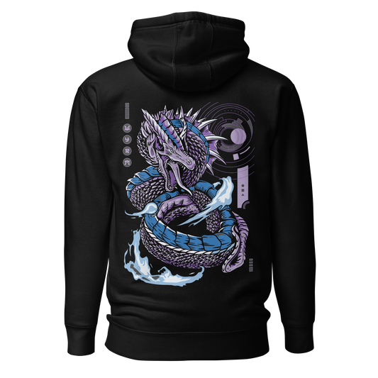 Anime Space Dragon Hoodie - Premium Streetwear with Cosmic Wyrm Design