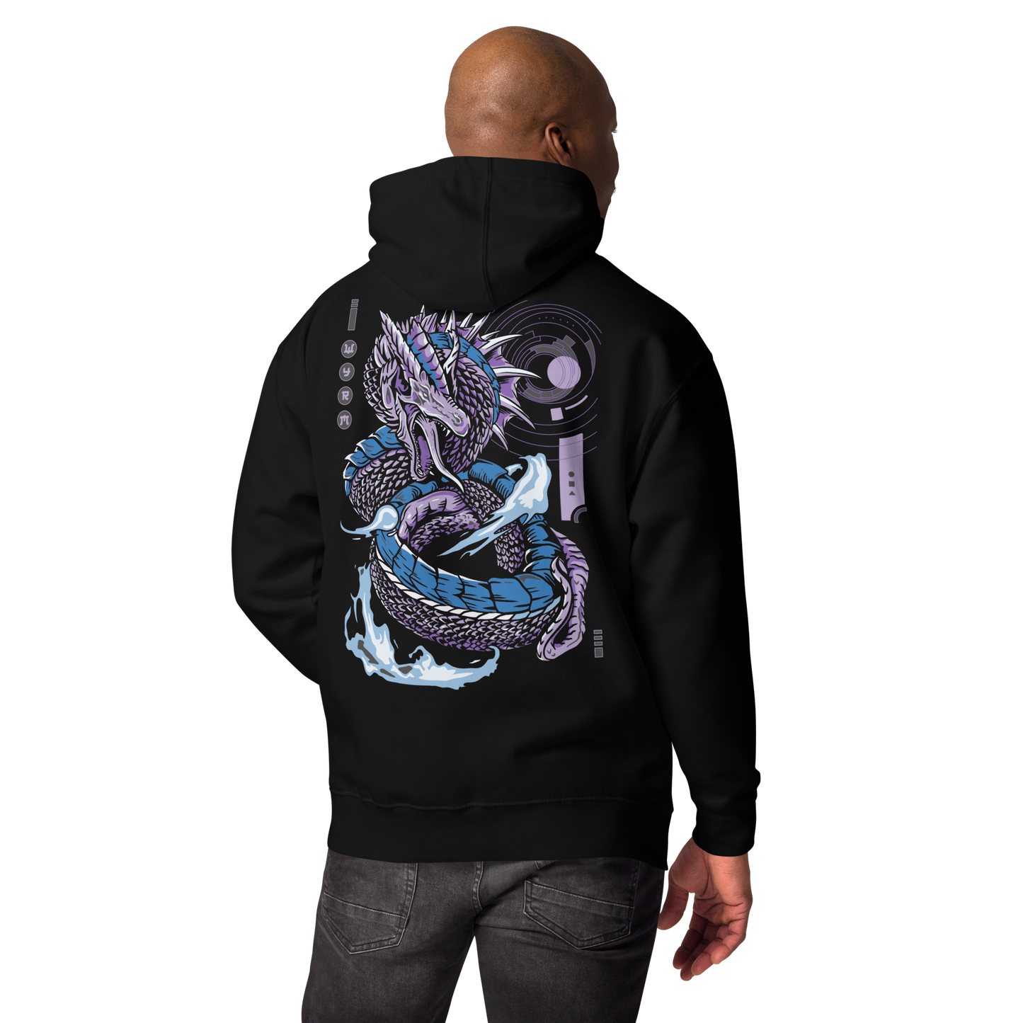 Anime Space Dragon Hoodie - Premium Streetwear with Cosmic Wyrm Design