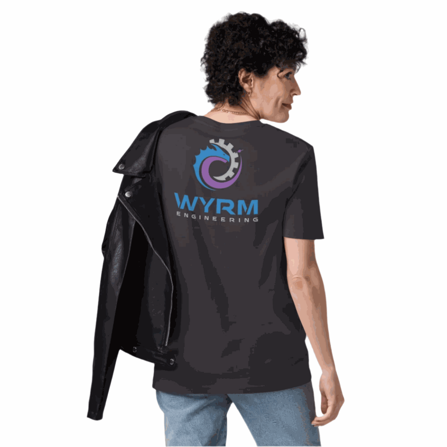wyrm dragon female rear grey