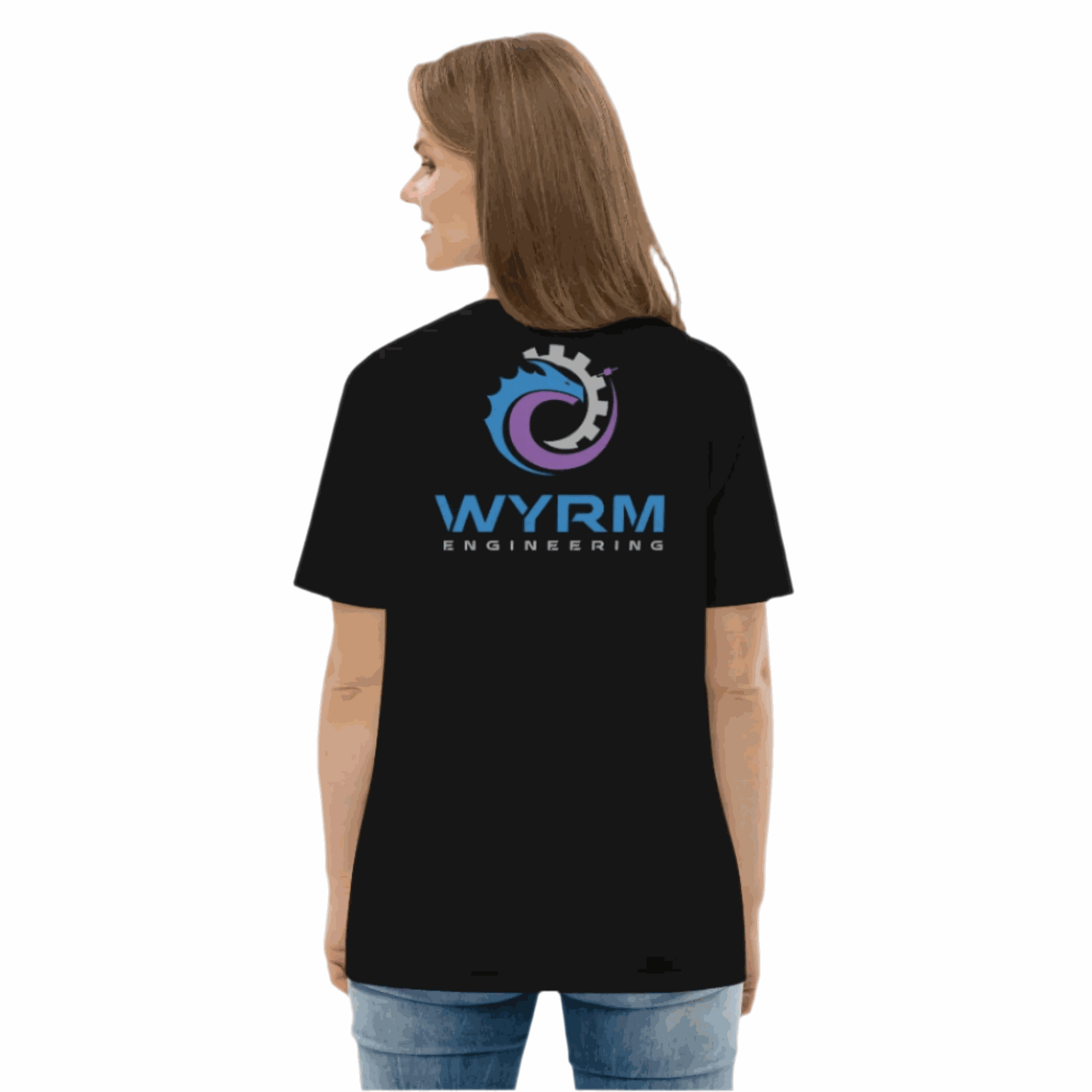wyrm dragon female rear black