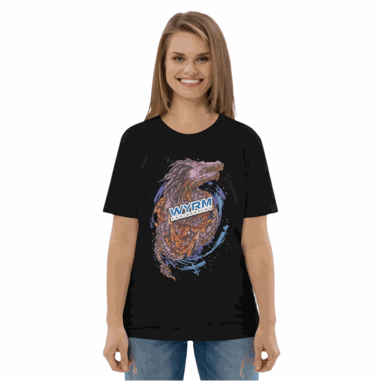 wyrm dragon female front black